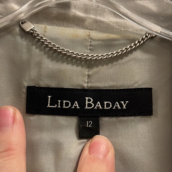 EUC Lida Baday silver blazer style single button silk and wool blend jac… - Picture 6 of 12